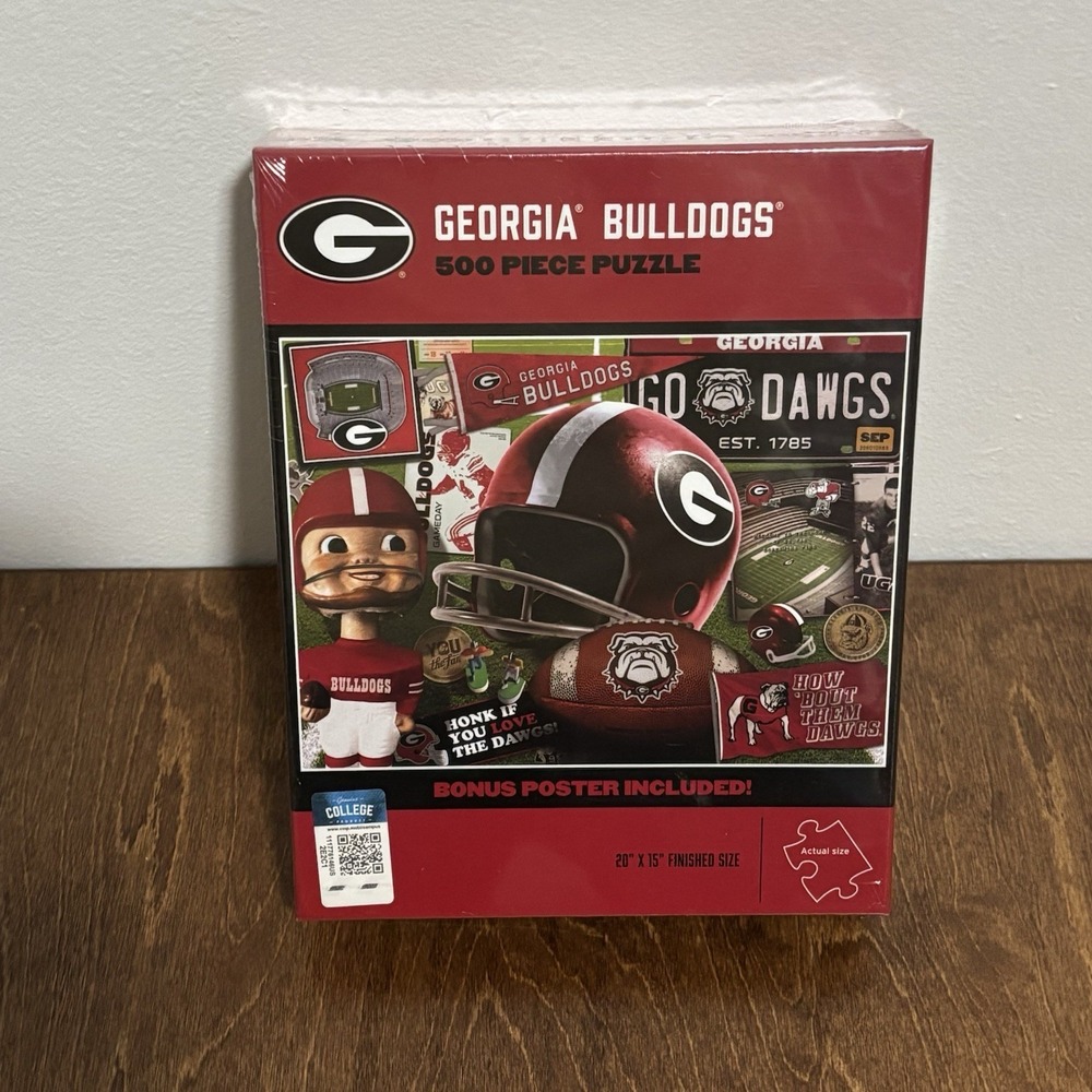 University Of Georgia Bulldogs Puzzle New 500 Piece